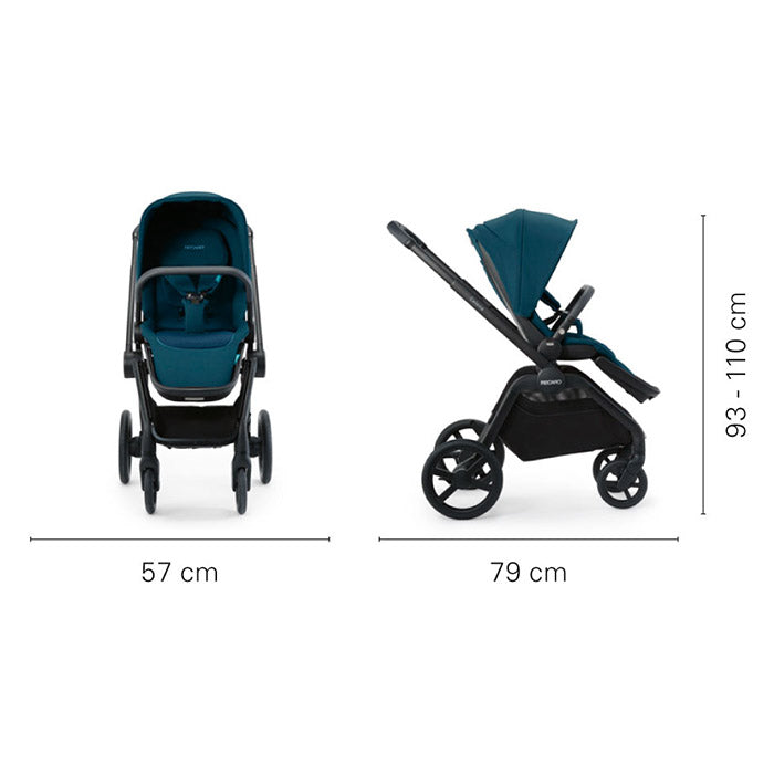 Recaro Celona Offroad Stroller Silver alu klapvognsstel recaro