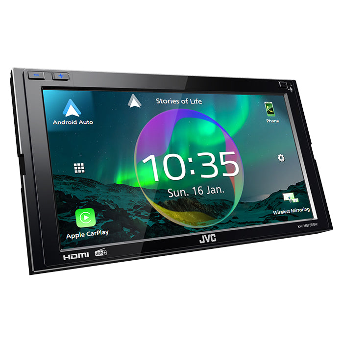 JVC KW-M875DBW 2-din radio trådløs CarPlay/Android Auto jvc
