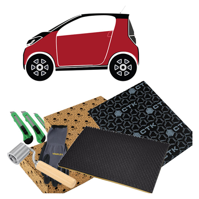 CTK Støjdæmpningspakke Lille bil komplet u. tag - BilligStyling