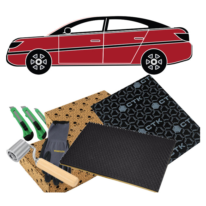 CTK Støjdæmpningspakke Mellem bil komplet u. tag - BilligStyling