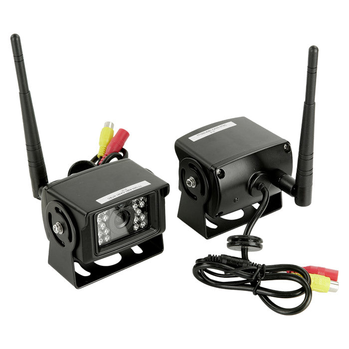 7" Bakkamera sæt med 2 kameraer (trådløst) 12V + 24V acv