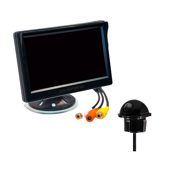 Ampire bakkamera sæt med kamera og skærm KCX403+RVM051 ampire
