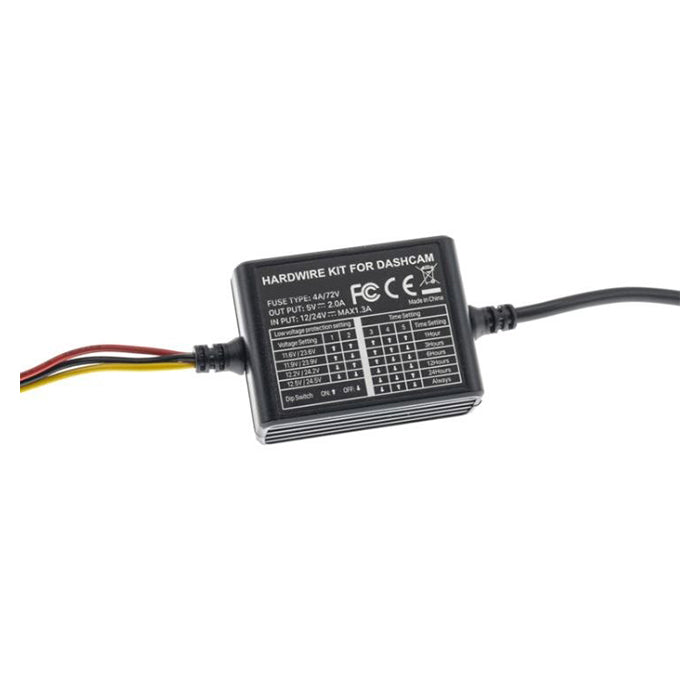 Ampire 12V+24V Dashcam Sæt (for+bag) 2K (QUAD-HD) ampire