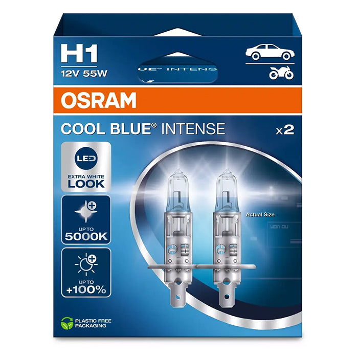 Osram Cool Blue Intense Next Gen H1 55W 12V - Sæt osram