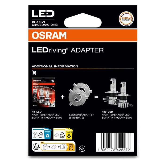 Osram LEDriving Adapter til H19 - Sæt osram