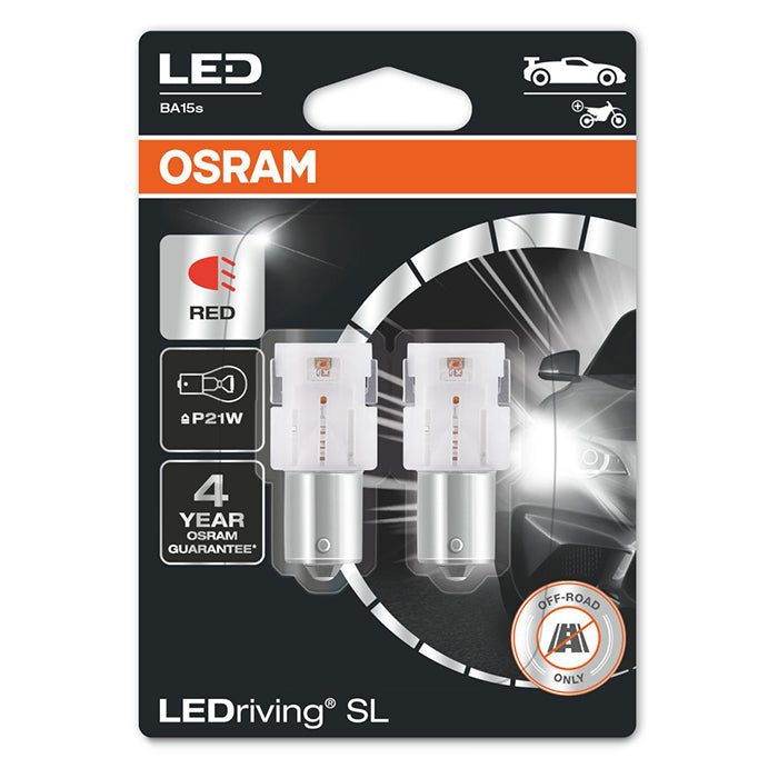 Osram LEDriving SL Rød P21W - Sæt osram