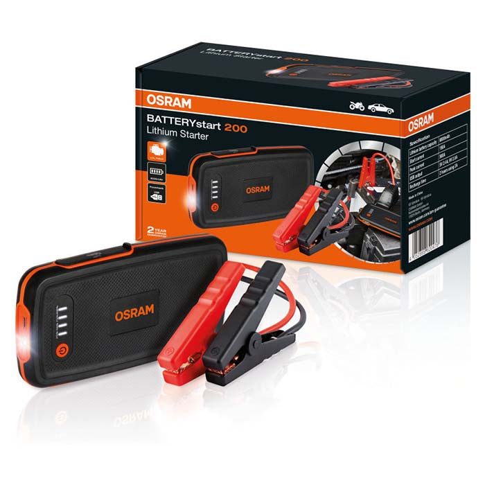 Osram BATTERYstart 200 – Kompakt Jumpstarter & Powerbank (500A) - BilligStyling