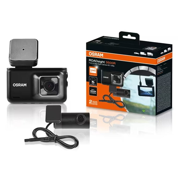 Osram Dashcam Sæt (for+bag) Roadsight 3500 osram