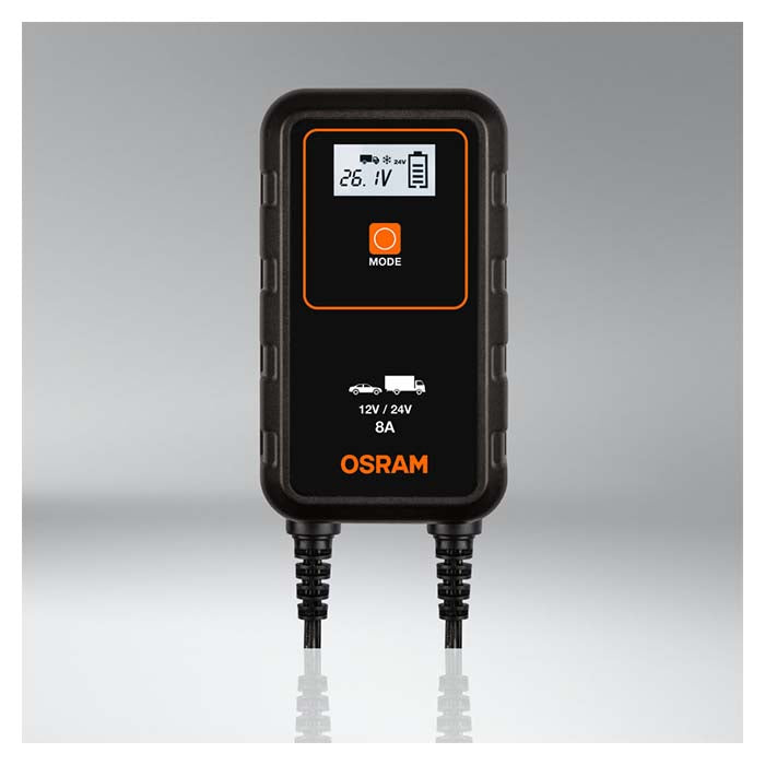 Osram Batterilader 8A, 1,5m kabel - Til Bil, MC & Varevogn - BilligStyling
