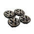 Volkswagen centerkapsler i sølv, sæt med 4 stk - 55/56/65/70 mm - BilligStyling