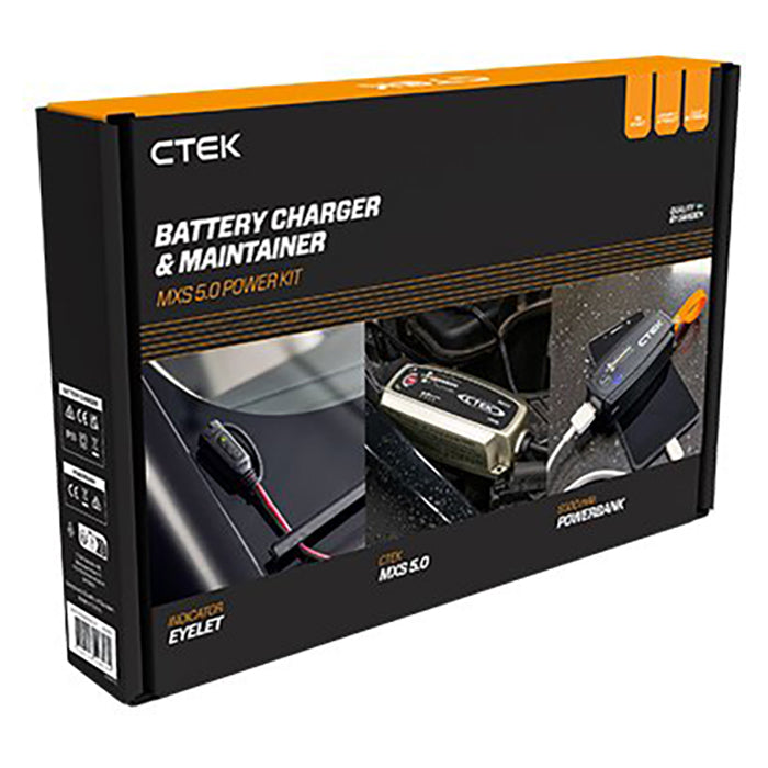Ctek MXS 5.0 Power kit - Inkl. Powerbank - BilligStyling