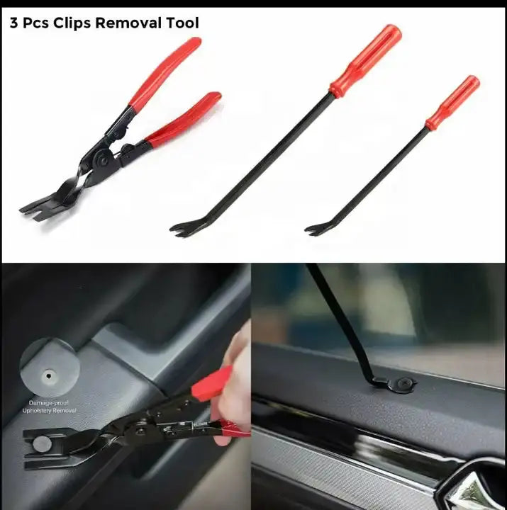 Aftrækkersæt, pakke med 19 dele, Rød - BilligStyling