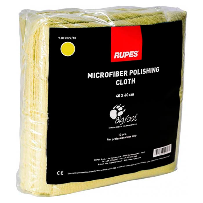 Rupes mikrofiberklud 40x40cm 10 stk. gul rupes