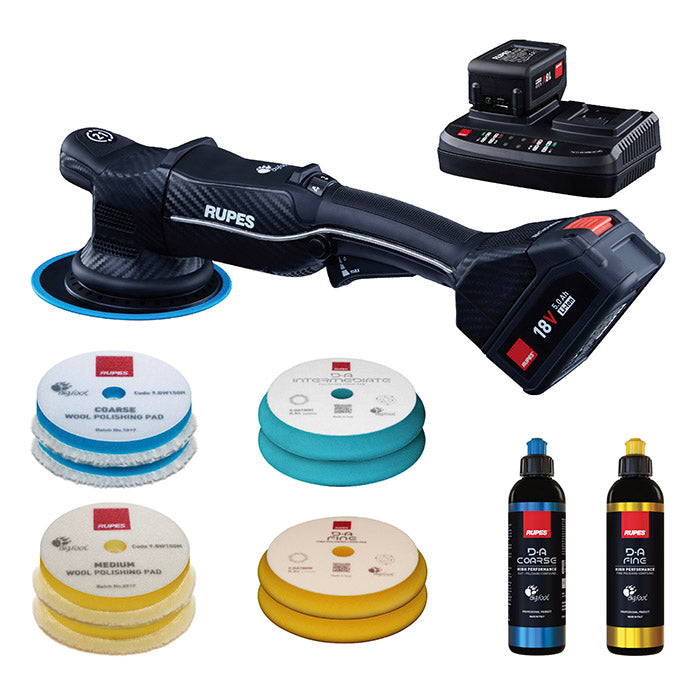 Rupes Polermaskine Kit - HLR21 Bigfoot Ibrid Polisher BAS Kit Ø150mm - BilligStyling