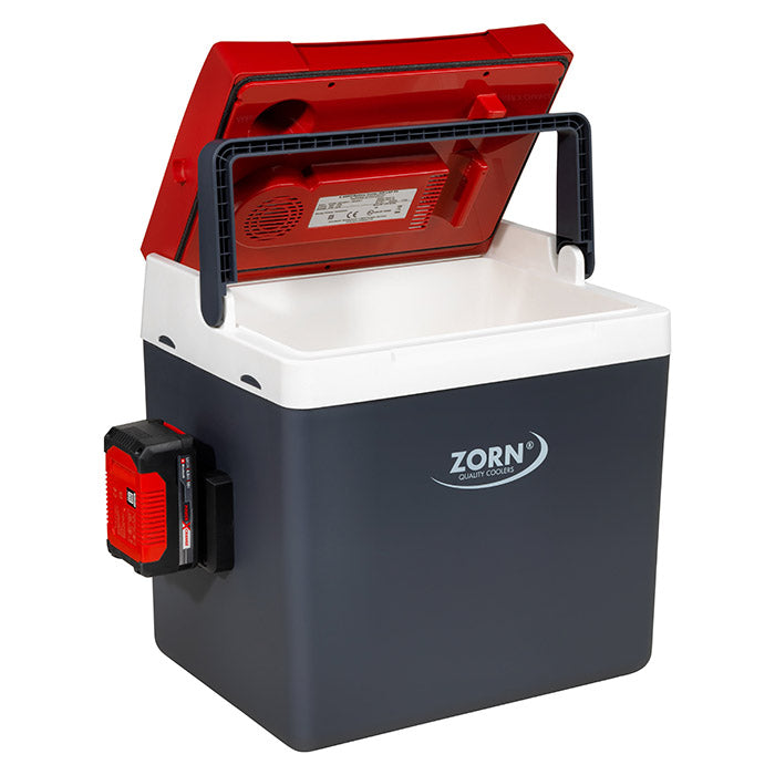 ZORN 26L elektrisk køleboks 12/230V + Akku 18V tilslut zorn