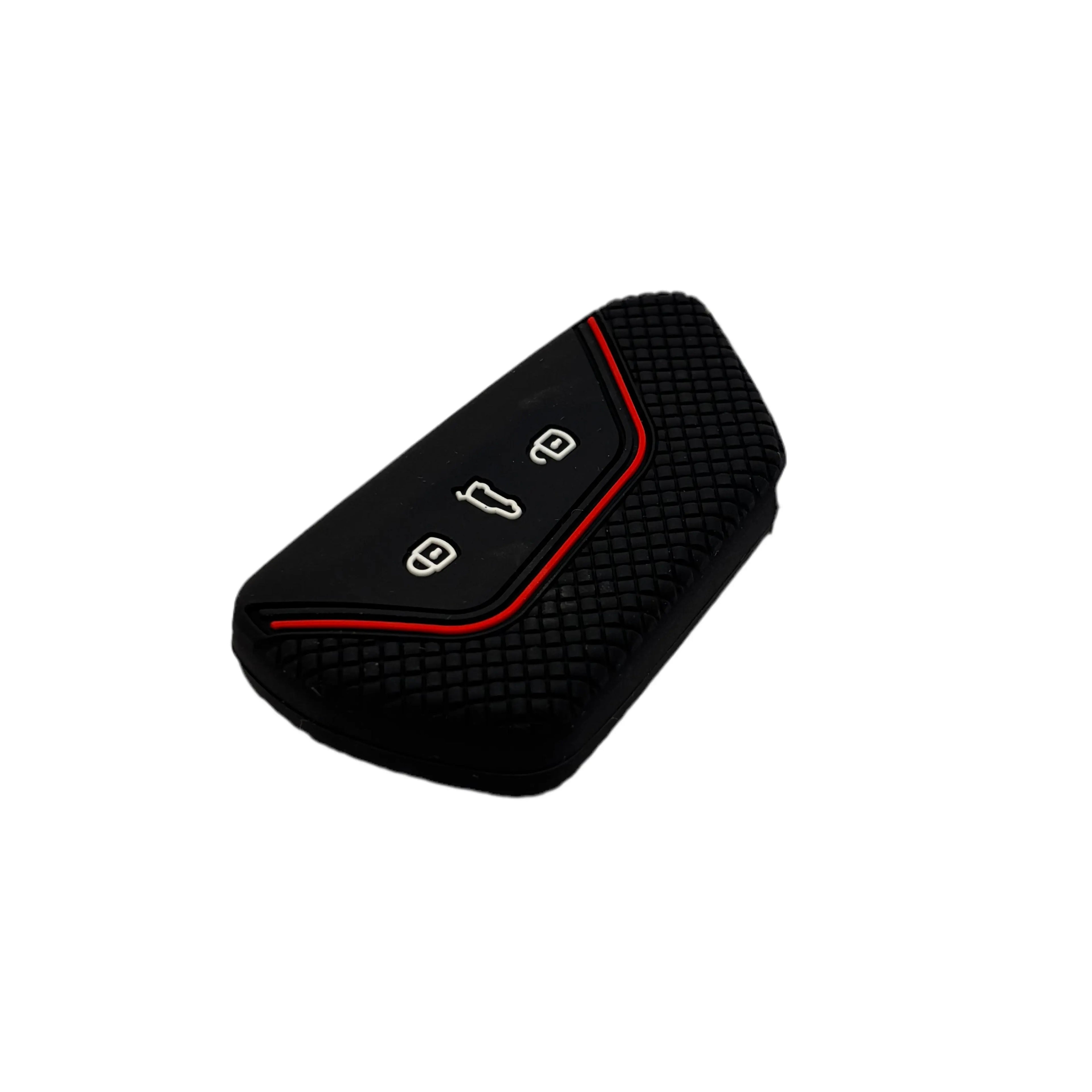 Bilnøgle silikone cover, Rød - Volkswagen, Skoda, SEAT - BilligStyling