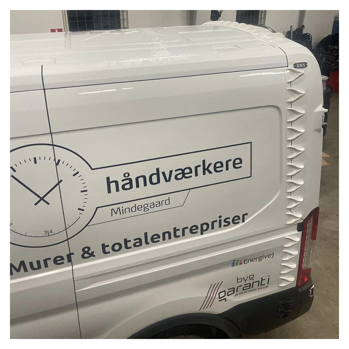 V Spoilers Kit til Varebil 30 stk. Hvid vspoilers