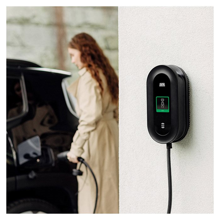 DEFA Power Solar ladestation 6 m. kabel 22kw defa