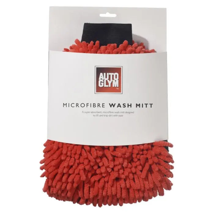 Autoglym Mikrofiber Vaskehandske, Rød - BilligStyling