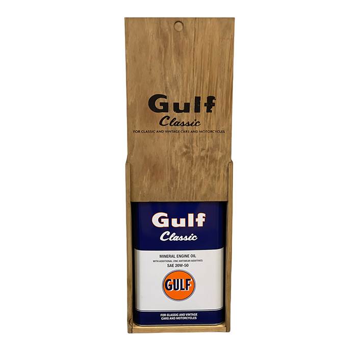 Gulf Classic 20w-50, 5 liter i trææske gulf