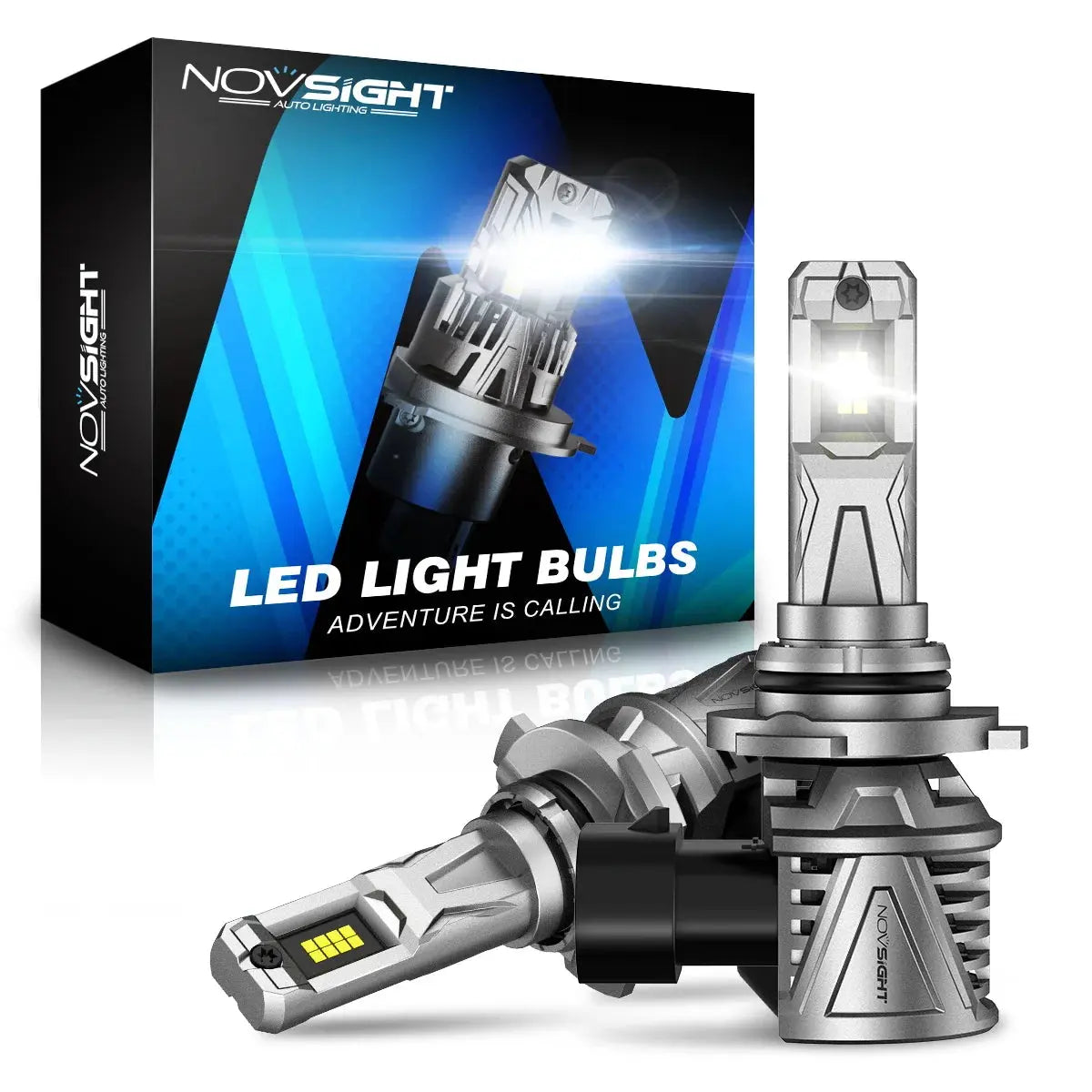 NOVSIGHT N68 LED Pæresæt 9006/HB4, 6500K, 15000LM - BilligStyling