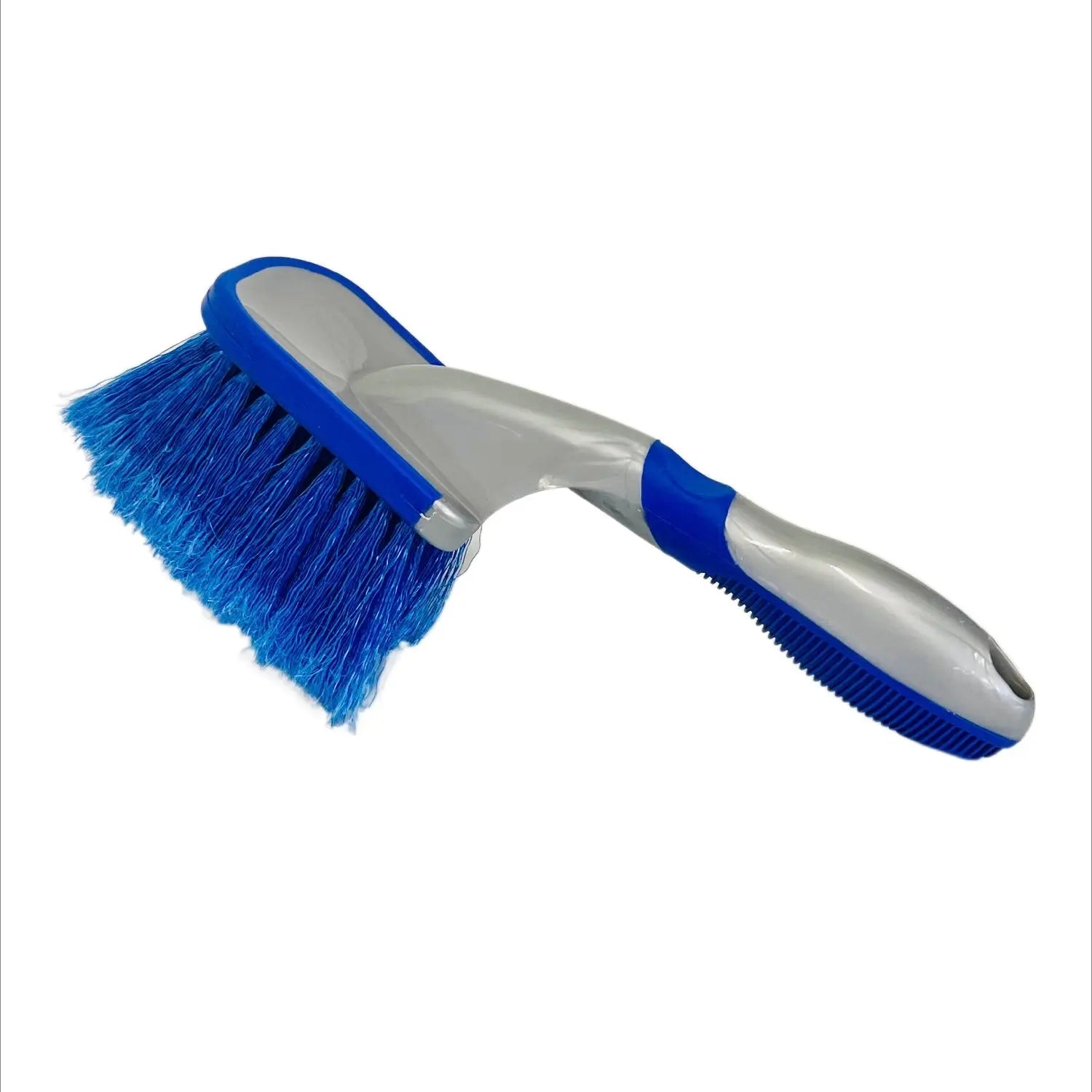 Dækbørste, blå, ergonomisk håndtag, tire brush - BilligStyling
