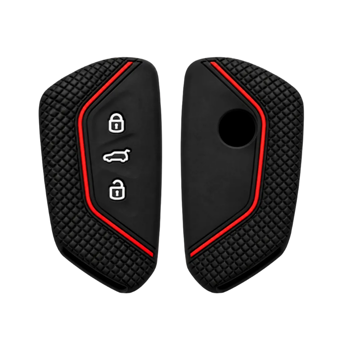 Bilnøgle silikone cover, Rød - Volkswagen, Skoda, SEAT BilligStyling