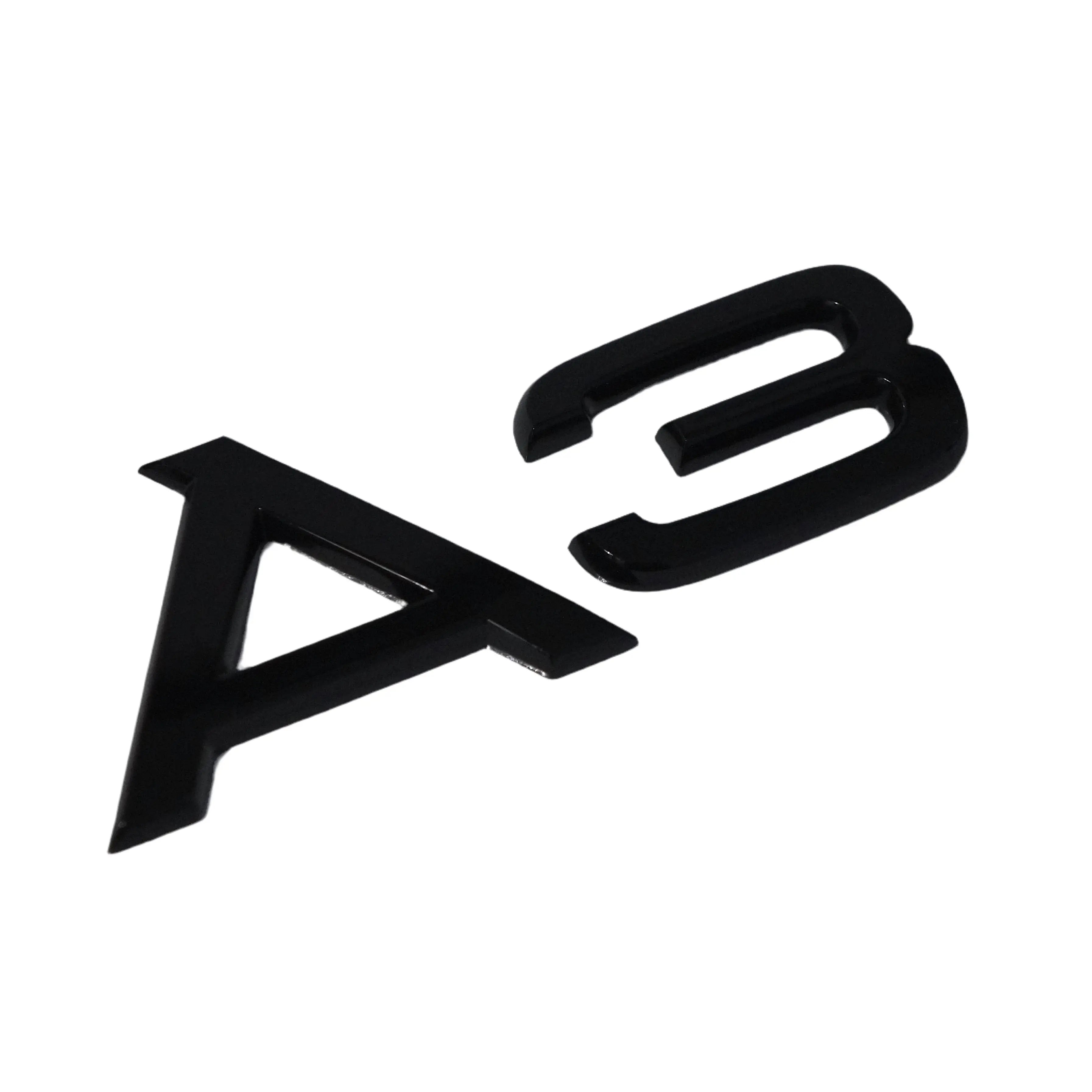 Audi A3 modelbetegnelse i sort - BilligStyling