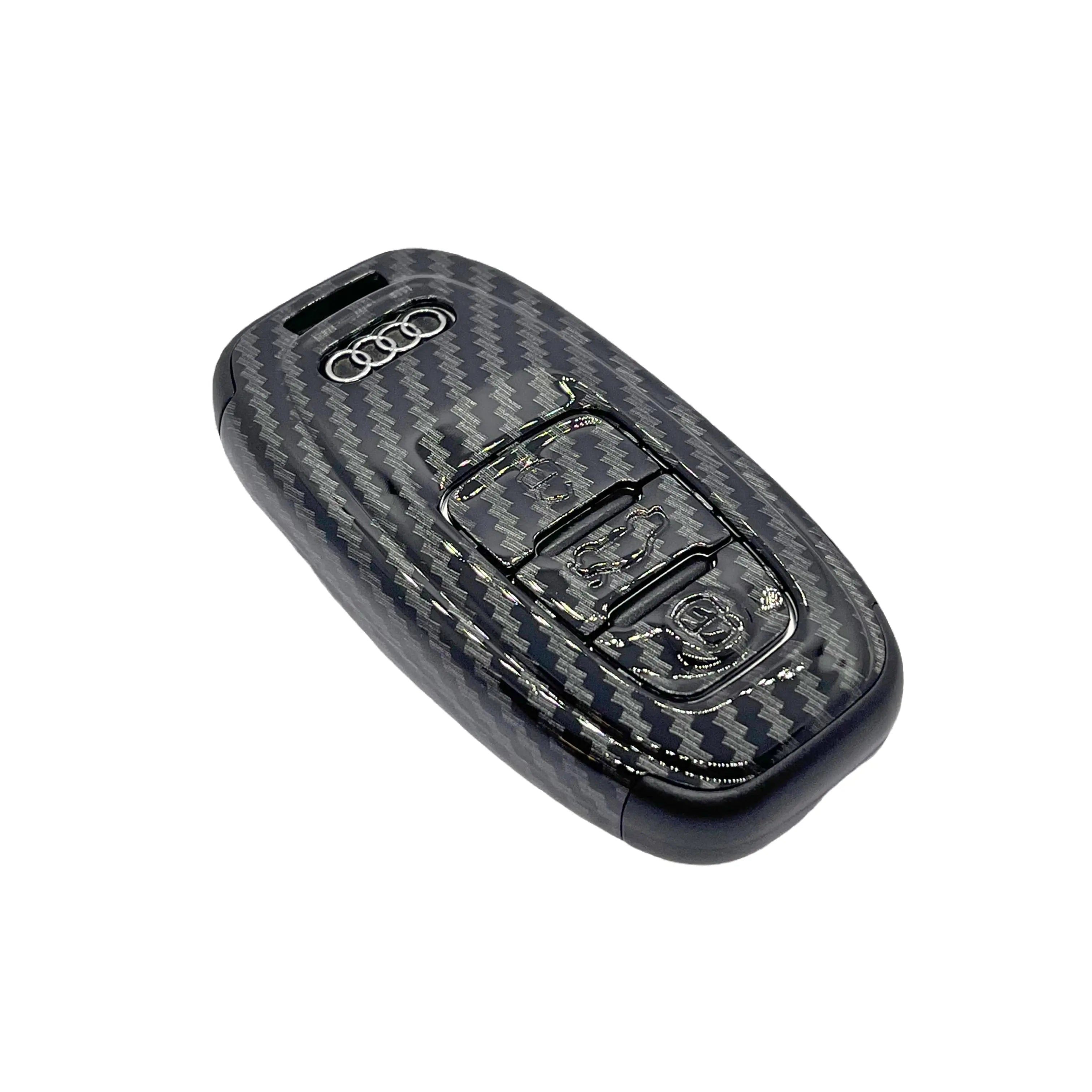 Audi bilnøgle cover, Carbon, A3/A4/A5/A6/A7/A8 - BilligStyling