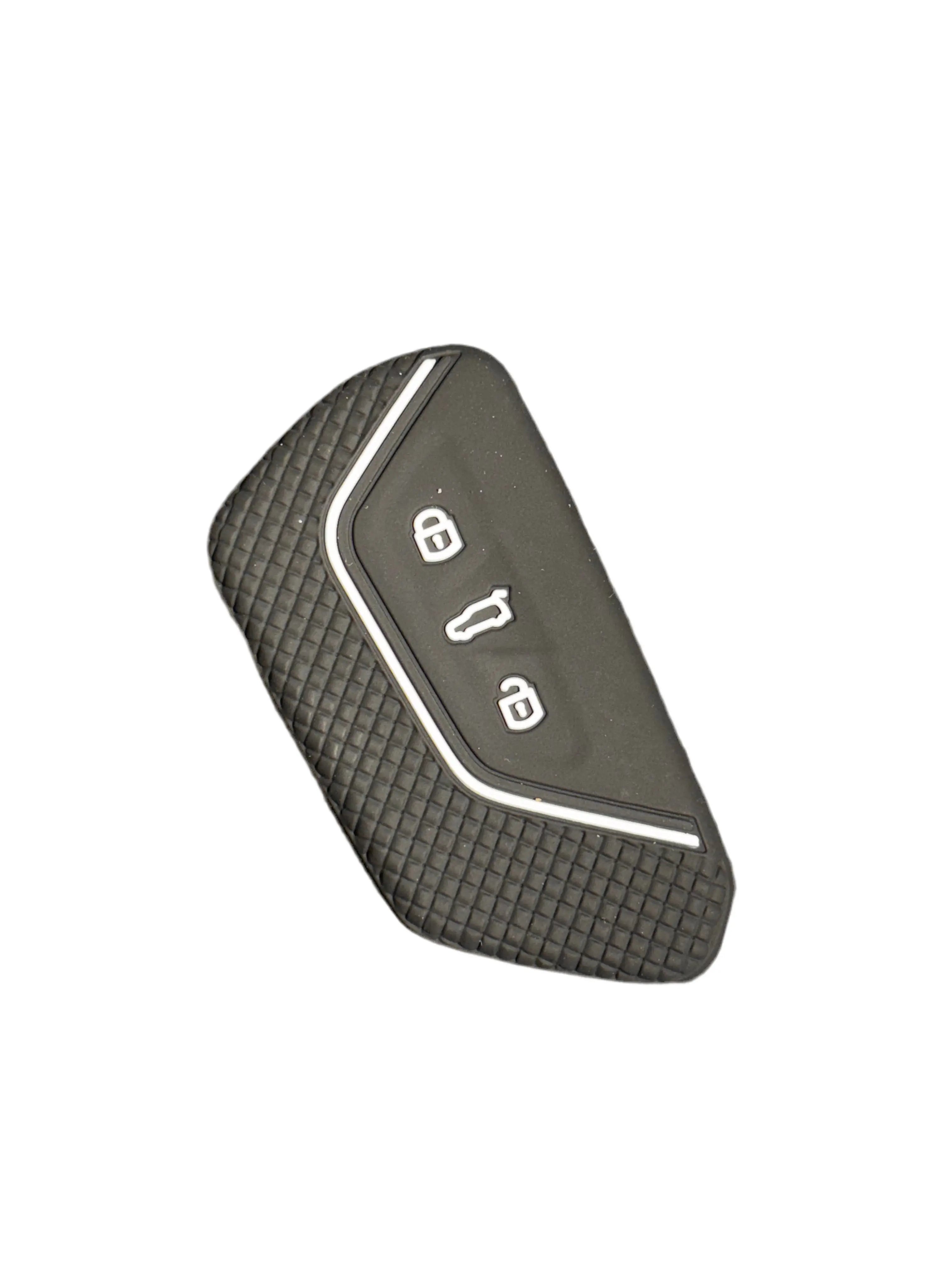Bilnøgle silikone cover, Hvid - Volkswagen, Skoda, SEAT - BilligStyling