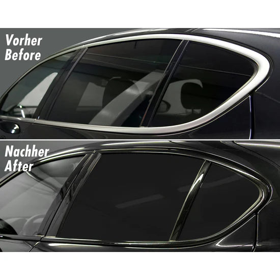 Foliatec Chrome Delete folie sæt, Sort Glans - 5cm x 15M - BilligStyling