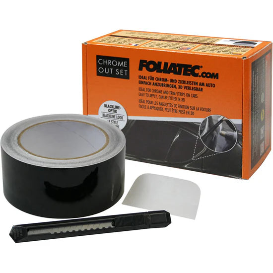 Foliatec Chrome Delete folie sæt, Matsort - 5cm x 15M - BilligStyling