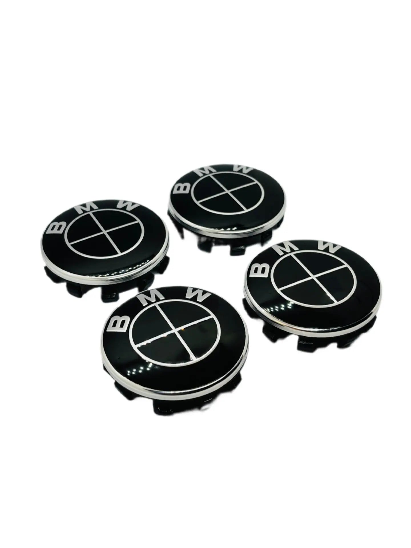 BMW centerkapsler i sort, sæt med 4 stk - 56 mm - BilligStyling