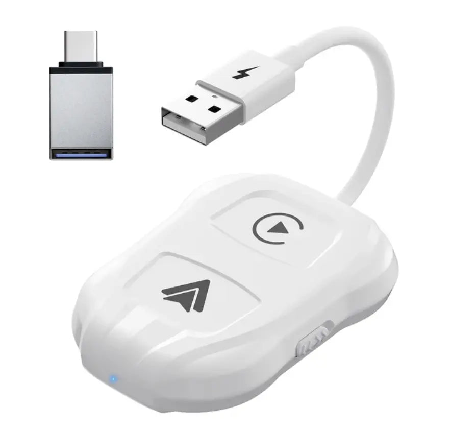 2 i 1 Trådløs Apple CarPlay og Android auto adapter ⭐️⭐️⭐️⭐️⭐️ - BilligStyling