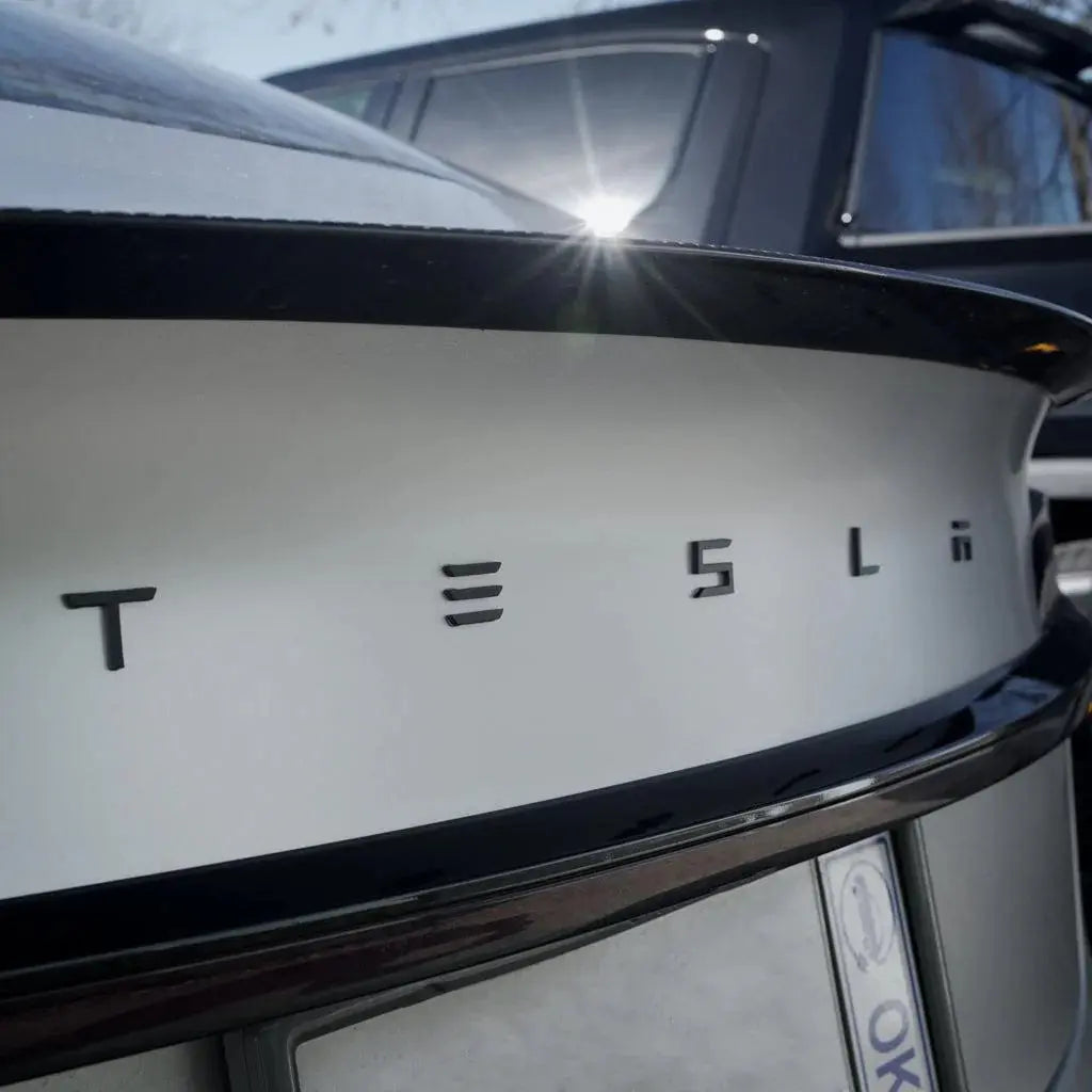 Tesla Emblem Bag, Sort højglans - BilligStyling