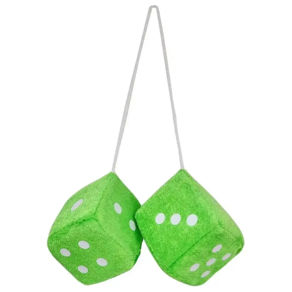 Terninger til forruden, 6x6 cm, Grøn, sæt med 2 stk. - BilligStyling