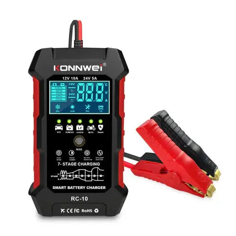 KONNWEI Batterilader RC-10 12V/24V - BilligStyling