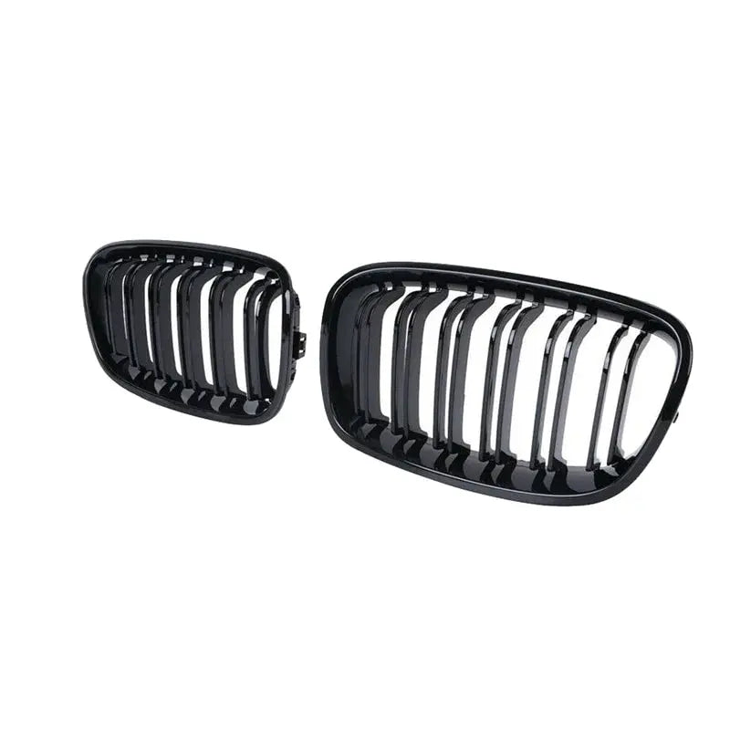 BMW 1-serie F20/F21 (2011-2015) Frontgrill nyrer - Sort højglans - Komplet sæt - BilligStyling
