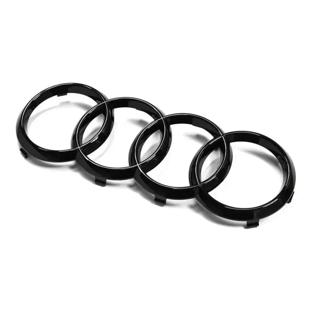 Audi Emblem Foran, Sort, 316x111mm - BilligStyling