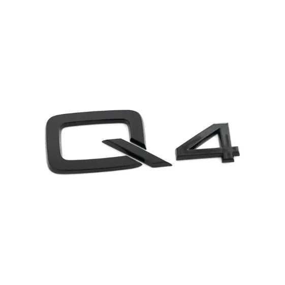 Audi Q4 modelbetegnelse, Sort - BilligStyling