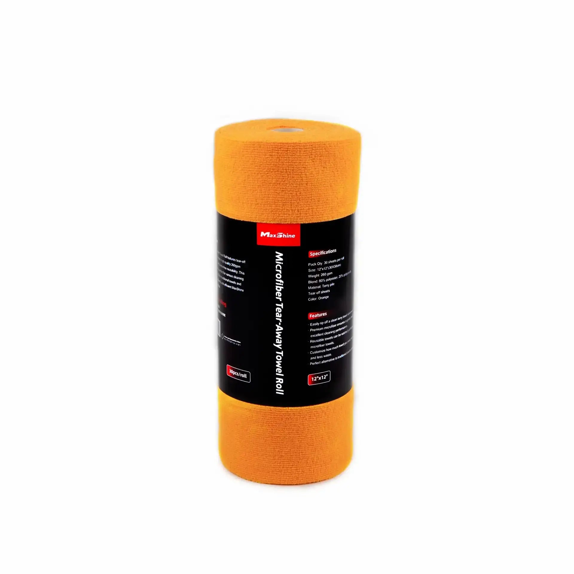 MaxShine Engangs-Microfiber Rulle - 30 stk. pr rulle - BilligStyling