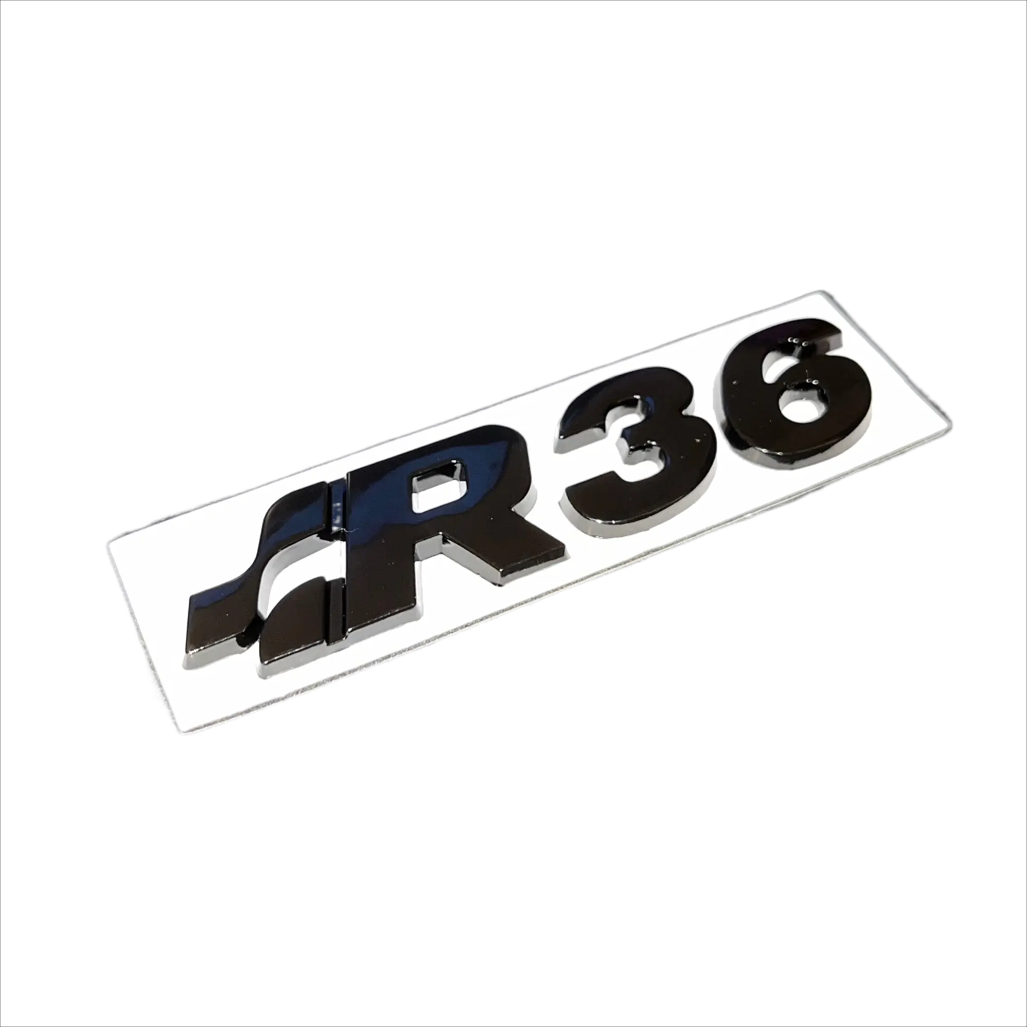 Volkswagen R36 emblem, sort - BilligStyling