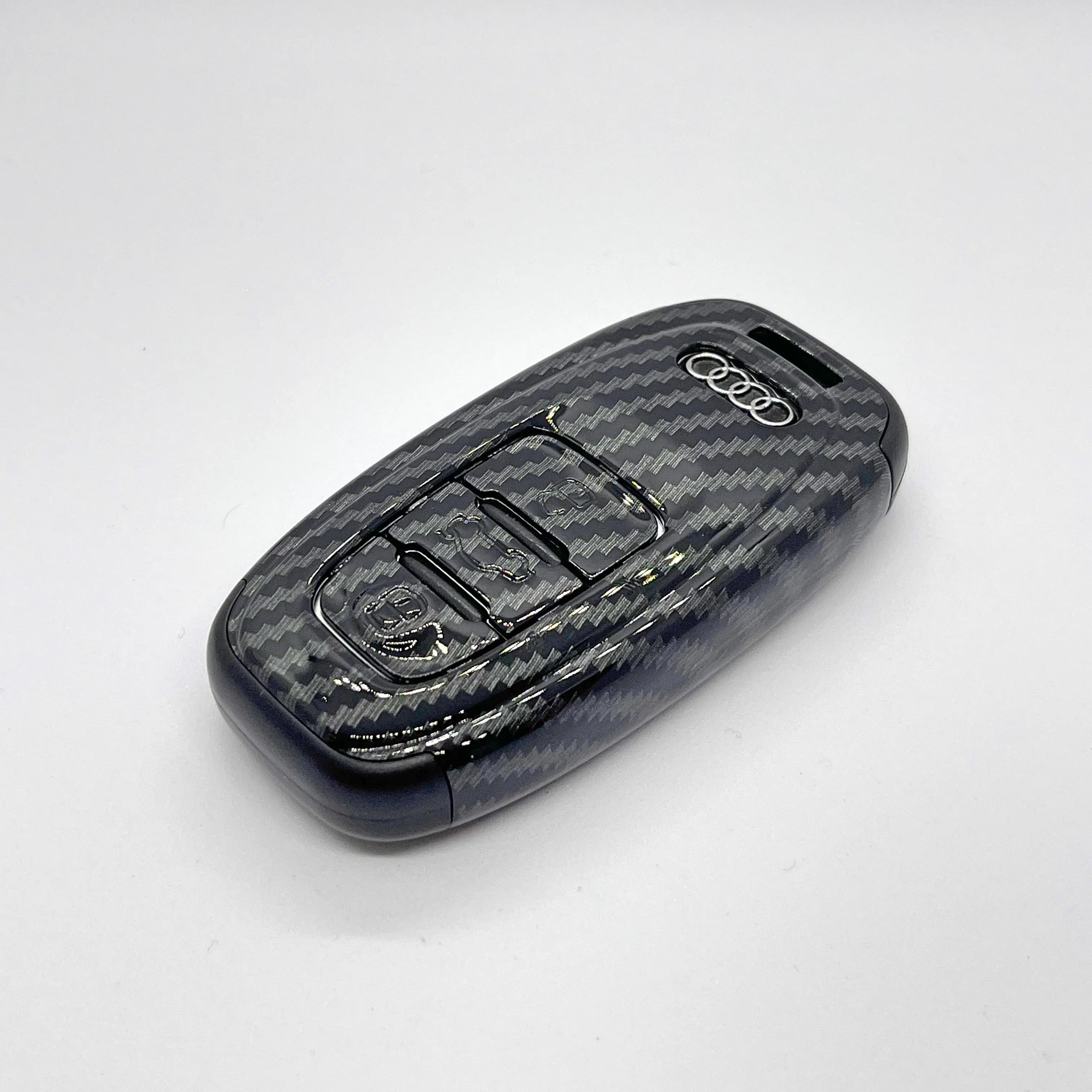 Audi bilnøgle cover, Carbon, A3/A4/A5/A6/A7/A8 - BilligStyling