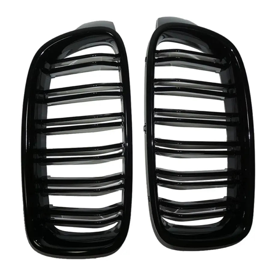 BMW 3- serie - F30/F31/F35 frontgrill nyrer - Sort højglans - Komplet sæt - BilligStyling