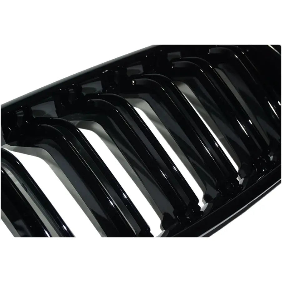 BMW 3- serie - F30/F31/F35 frontgrill nyrer - Sort højglans - Komplet sæt - BilligStyling