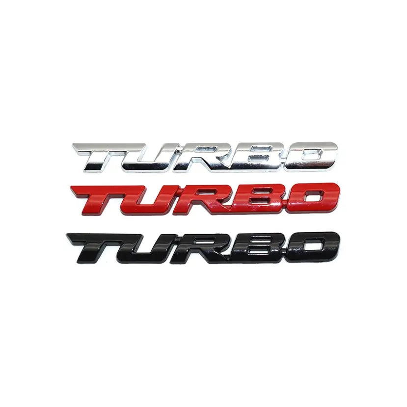 TURBO emblem, universal. Flere farver - BilligStyling