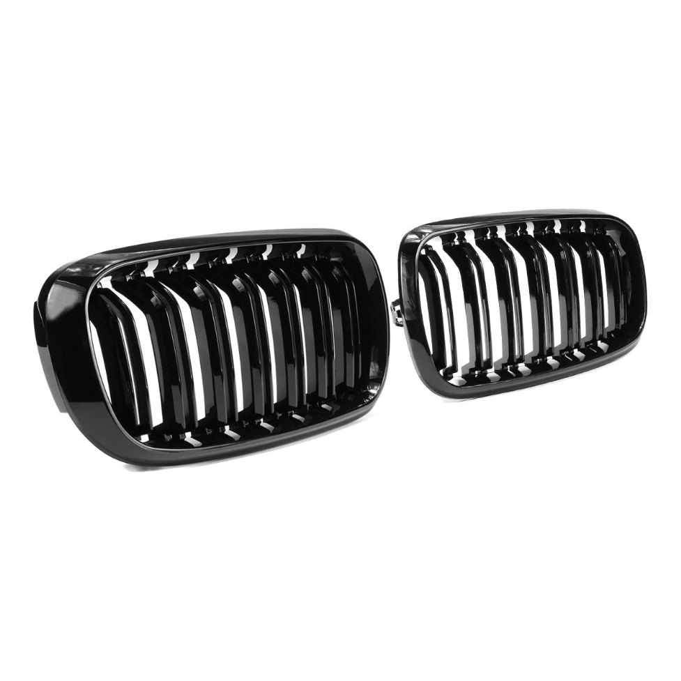 BMW frontgrill nyrer, F15, F16, F85, F86 - Sort højglans - Komplet sæt - BilligStyling
