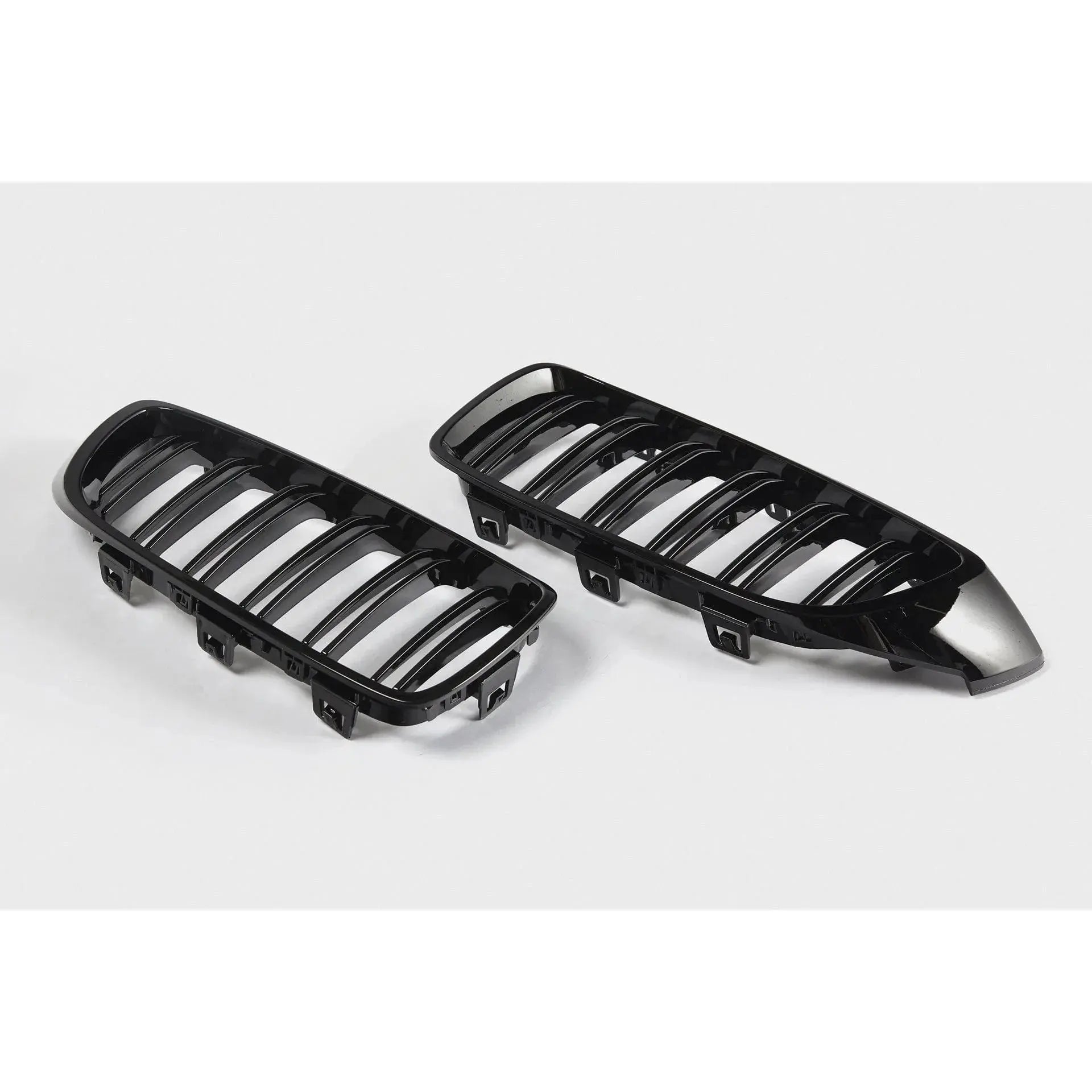 BMW 4-serie frontgrill nyrer - F32/F33/F36 - Sort højglans - Komplet sæt - BilligStyling