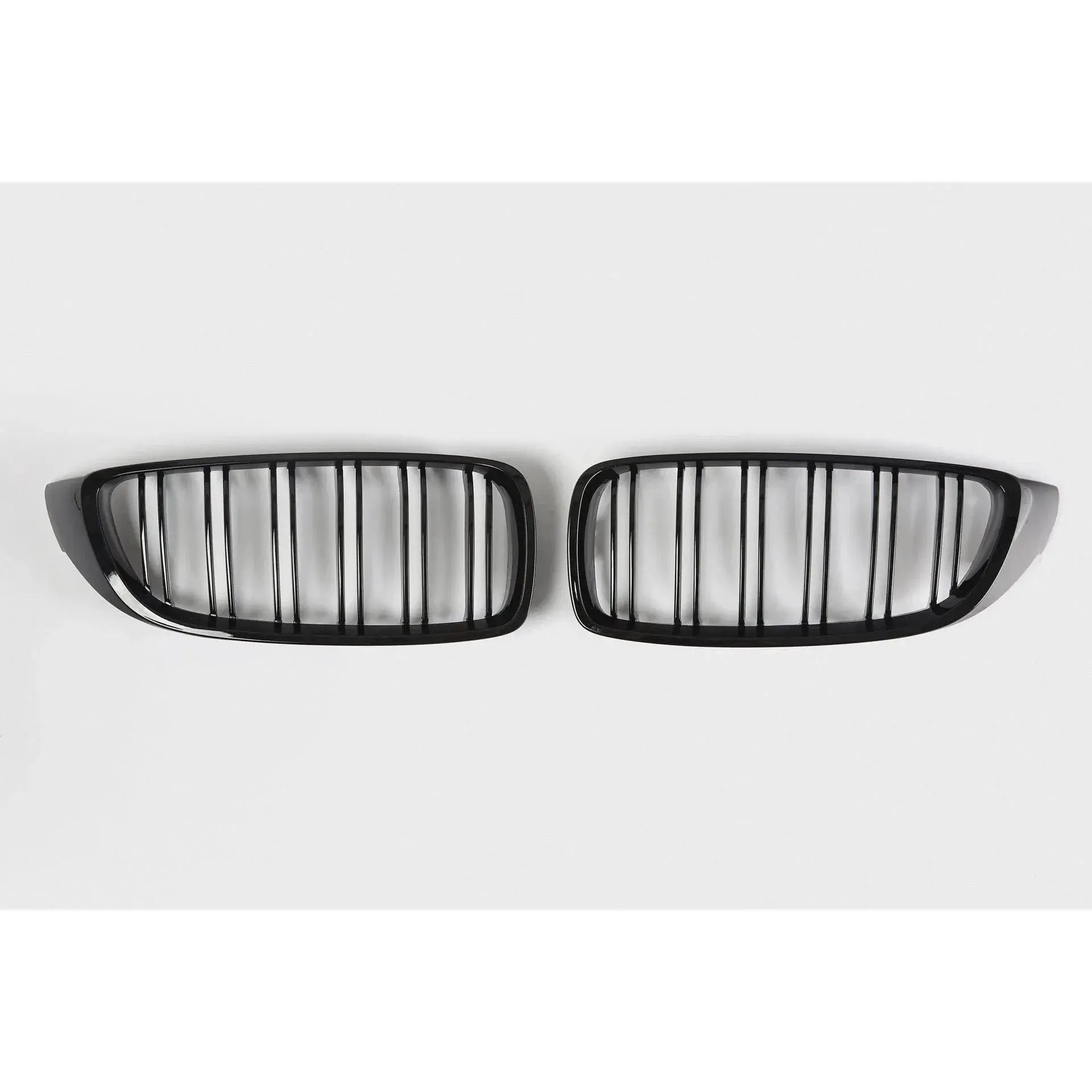 BMW 4-serie frontgrill nyrer - F32/F33/F36 - Sort højglans - Komplet sæt - BilligStyling