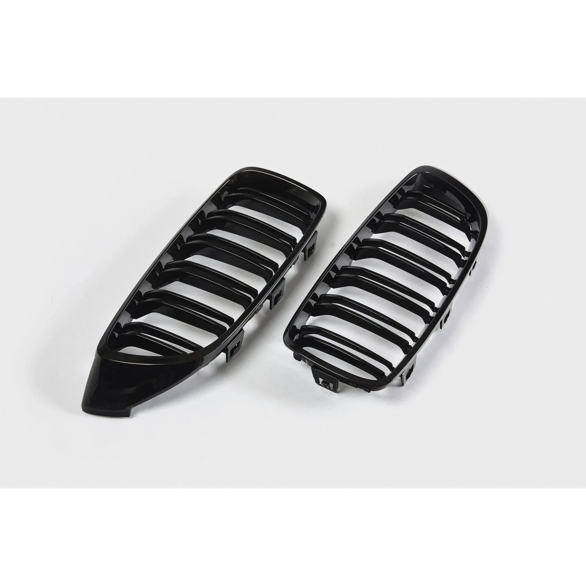BMW 4-serie frontgrill nyrer - F32/F33/F36 - Sort højglans - Komplet sæt - BilligStyling
